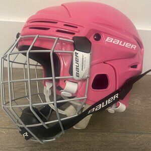 Bauer 2100 Senior Hockey Helmet & Cage Combo, Pink